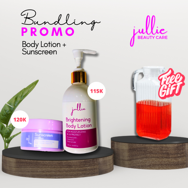 Bundling Body Lotion + Sunsceen (Bonus Pitcher)
